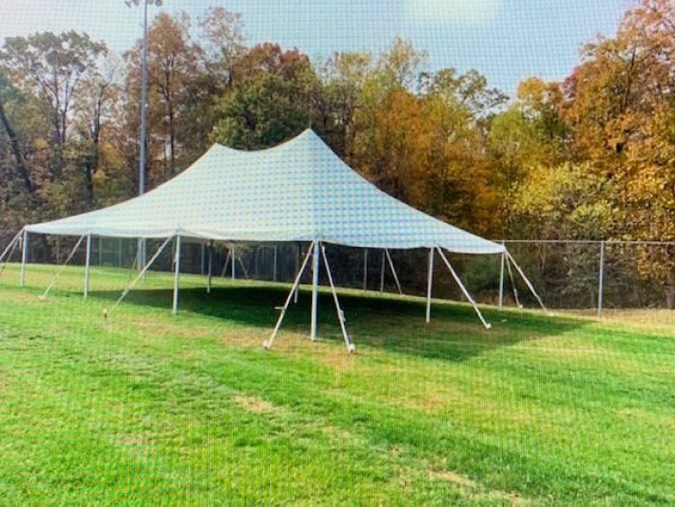 30' x 45' White Pole Tent