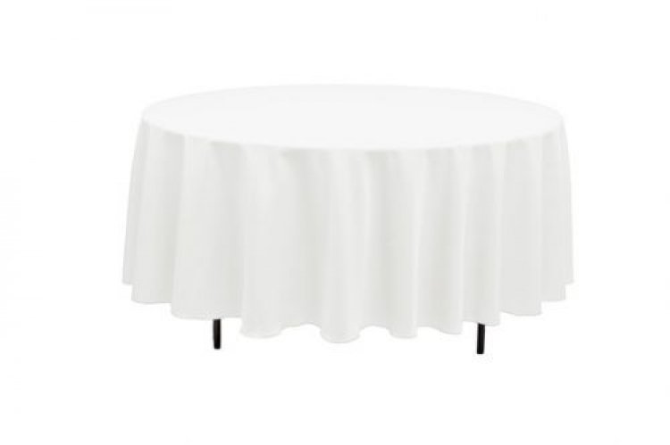 108 Round Linen Tablecloth