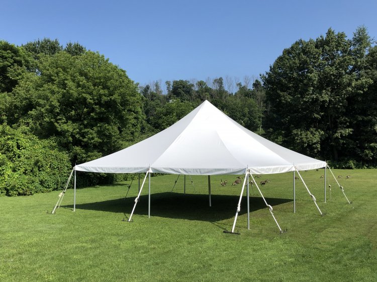 30' x 30' White Pole Tent