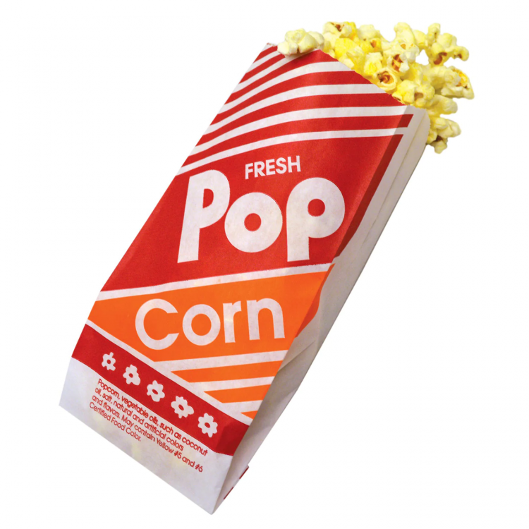 Popcorn and Bags for 50 servings