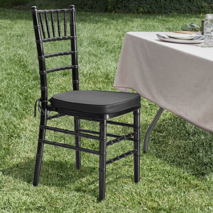 Black Chiavari Chair includes cushion