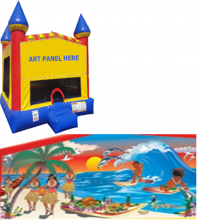 Tropical Paradise Castle Bounce