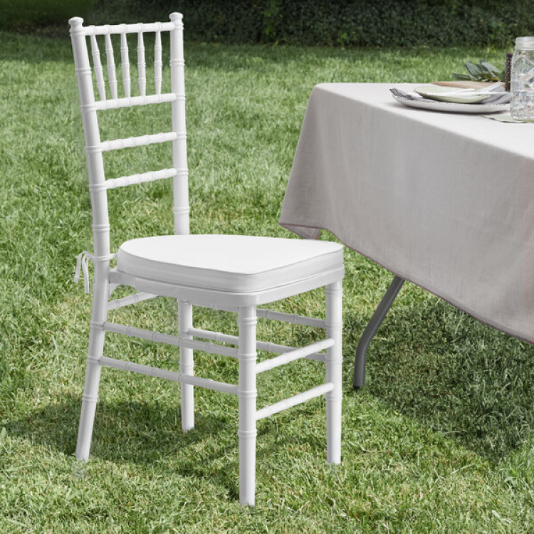 White Chiavari Chair includes cushion